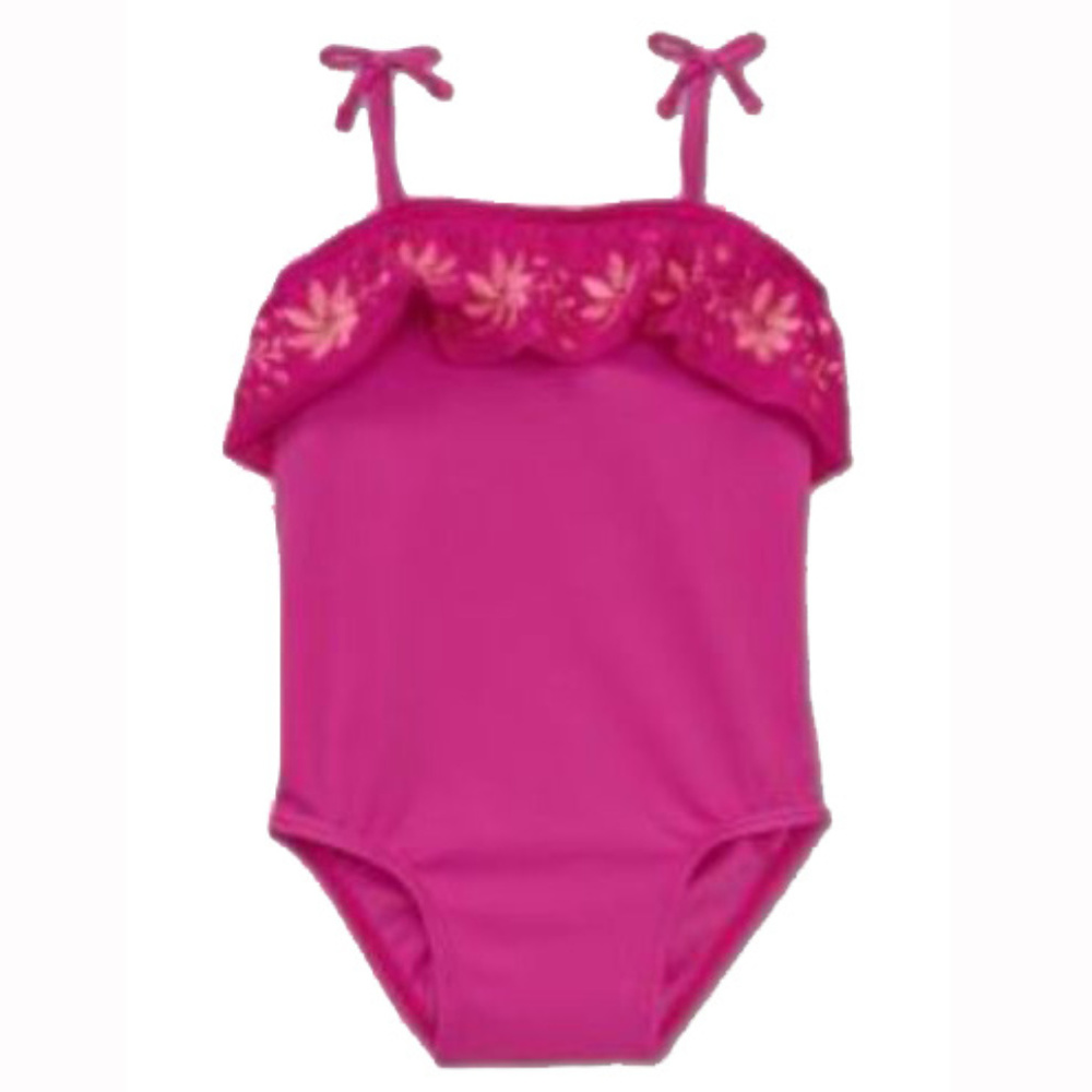 Baby Gap NWT Hot Pink Ruffle Swimsuit 3-6 Months